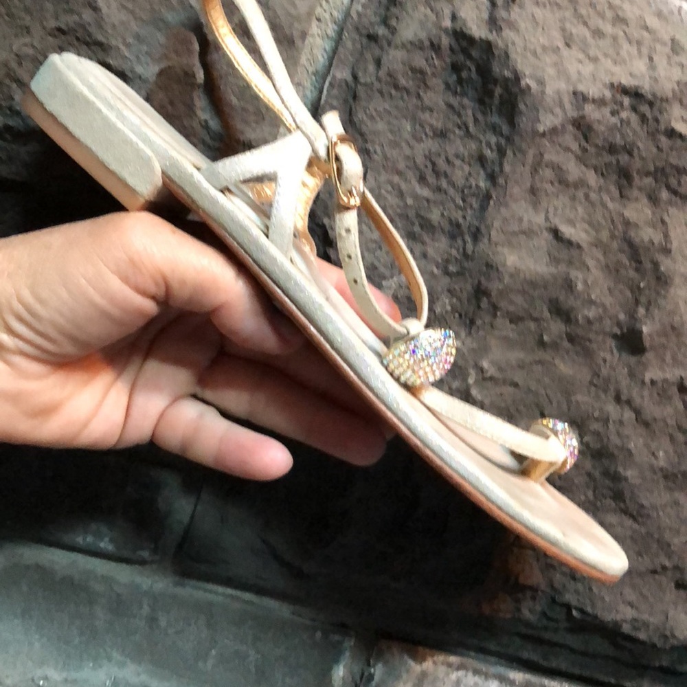 Stuart Weizmann Balls Of Fire Size 7.5 Shimmer - image 4